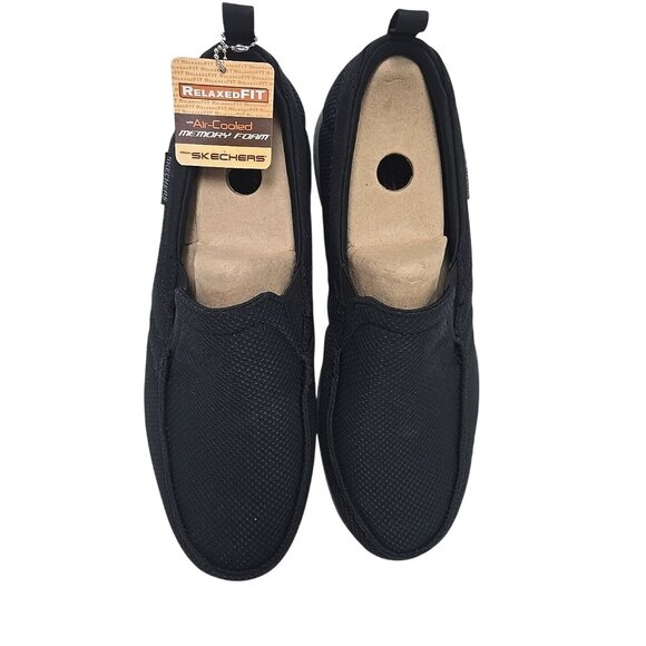 Skechers Men's Relaxed Fit 65382 Haper Slip-On Casual Athletic Shoe Black 12M - Picture 6 of 7